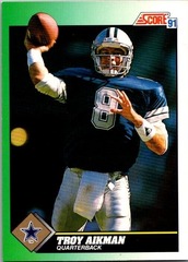 1991 Score Troy Aikman #225 Dallas Cowboys